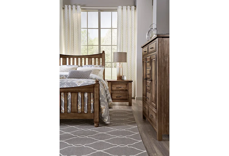 Maple Road Queen Bedroom Group by Artisan & Post at Esprit Decor Home Furnishings